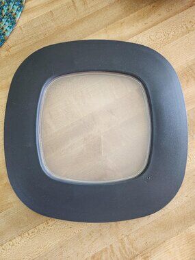 Rubbermaid Premier Replacement Lid Black 9 3/8" Square